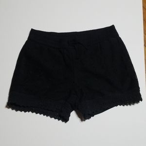 Faded Glory Black Crochet Shorts